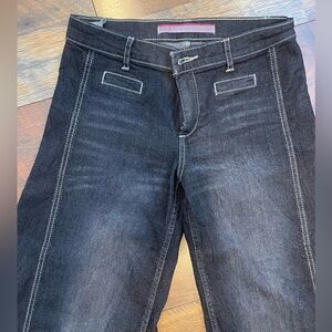 Ultra wide leg very dark wash Jean